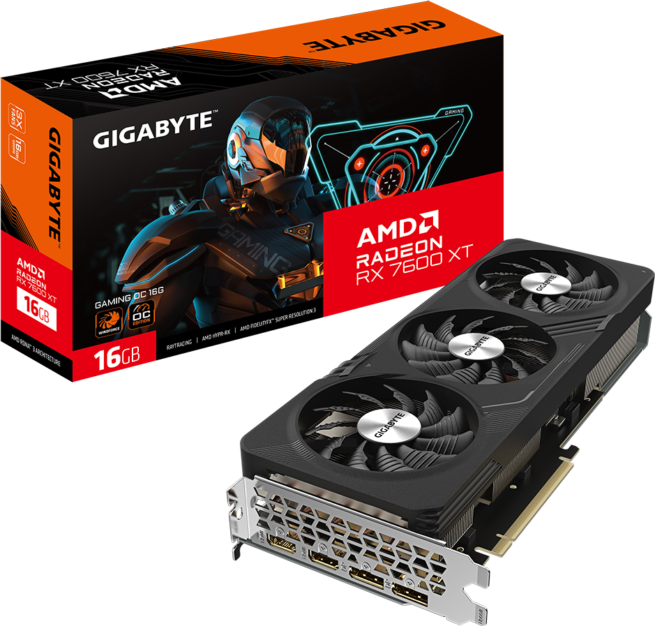 AMD Radeon RX 7600 XT 16GB Grafikkarte