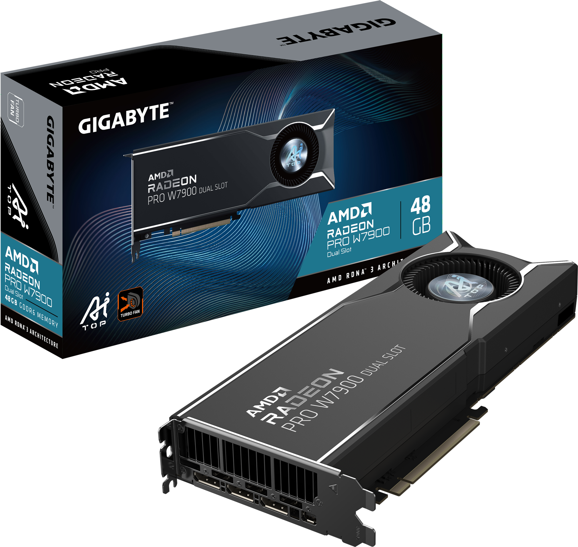 AMD Radeon PRO W7900 48GB Grafikkarte