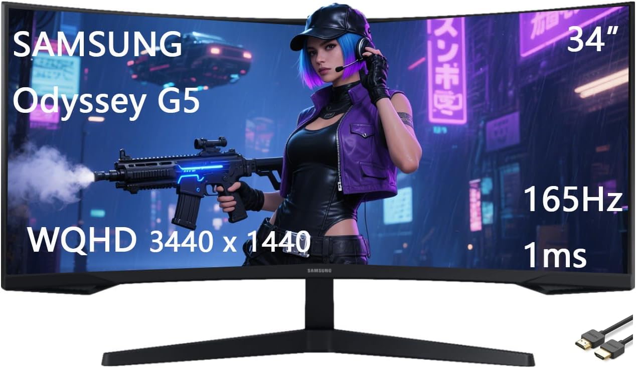 Samsung 34 Zoll Ultrawide 3440x1440 165Hz Monitor