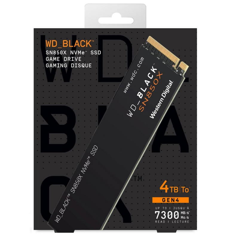 WD Black SN850X 4TB SSD