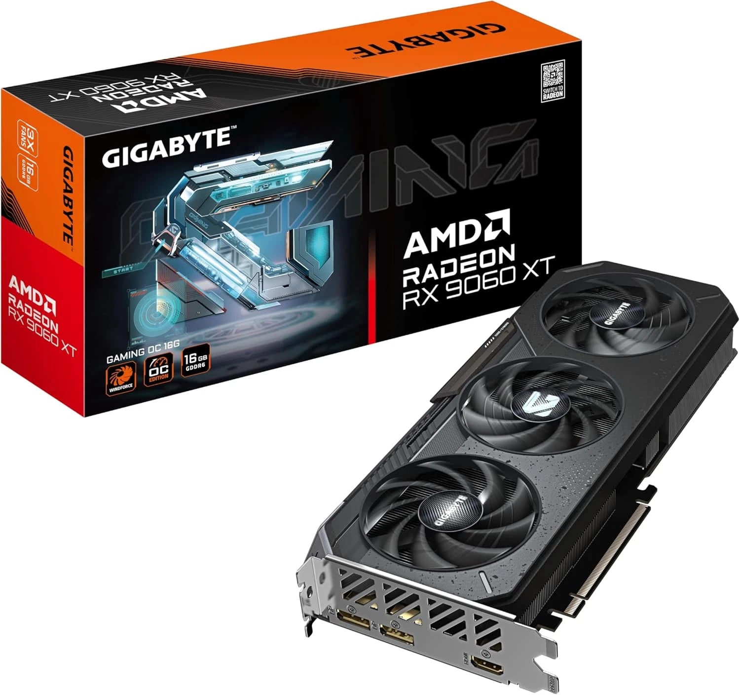 AMD Radeon RX 9060 XT 16GB Grafikkarte